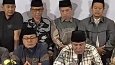 SEPAKAT. Forum Kiai NU Jawa saat konferensi pers di Bandung, Jawa Barat. (istimewa/ejaberita.co)