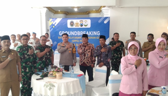 ACARA. Groundbreaking SPPG Polri di Desa Langkap, Kecamatan Burneh, Kabupaten Bangkalan. (redaksi/ejaberita.co)