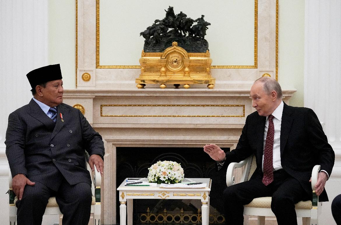 Presiden Prabowo Subianto bertemu Presiden Rusia Vladimir Putin di Istana Kremlin, Moskow, Rabu (10/12/2025), membahas peningkatan kerja sama energi, pertanian, hingga pertahanan.