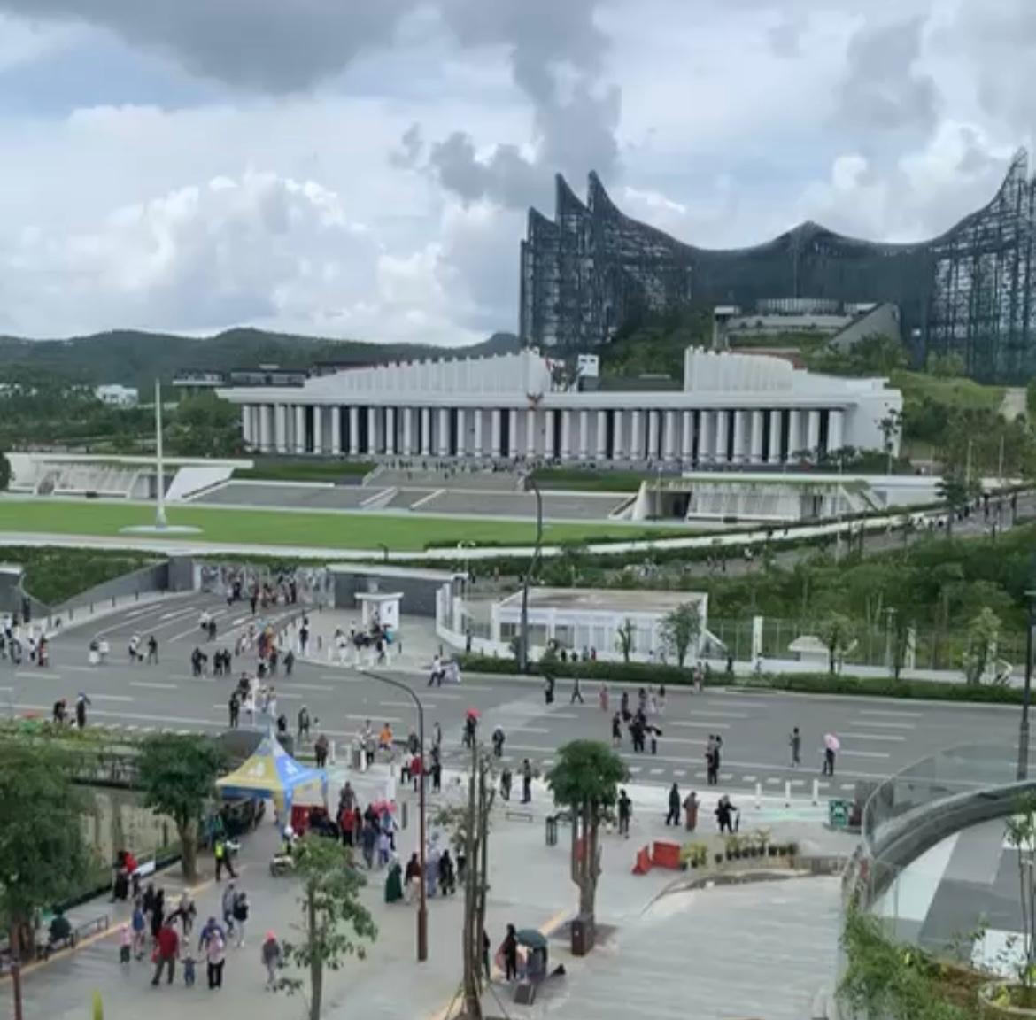 Terpantau IKN ramai dikunjungi wisatawan