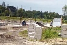 Foto: Lokasi Proyek pembangunan Koperasi Desa Merah Putih (KDMP) di Desa Tegar Priyah, Kecamatan Geger, Kabupaten Bangkalan.