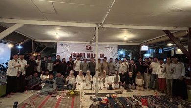 Foto: Foto Usai buka bersama dan santunan anak yatim padan Milad Himaba yang ke-15.