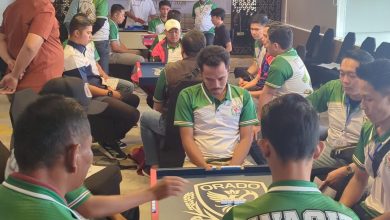 Foto: Simulasi Referee 38 wasit dari kabupaten/kota di Jatim, saat pelatihan setelah Referee.