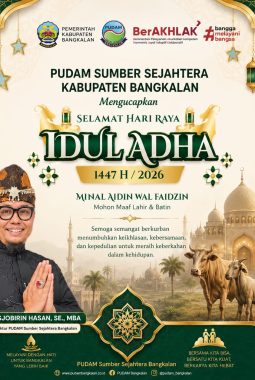 PUDAM Sumber Sejahtera Bangkalan Ucapkan Selamat Hari Raya Iduladha 1447 H/2026 M
