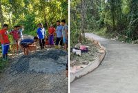 Warga Kampung Bundeg, Kecamatan Konang, Kabupaten Bangkalan, bergotong royong melakukan pengecoran jalan swadaya dengan dukungan bantuan 4 ton semen dari LN Center. Infrastruktur yang lebih layak diharapkan mampu meningkatkan mobilitas dan kesejahteraan masyarakat.