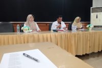 Perwakilan GMSB saat melakukan audiensi dengan DPMD Kabupaten Sampang guna mempertanyakan transparansi administrasi dan realisasi dana ketahanan pangan yang dikelola BUMDes, Rabu (3/6/2026).