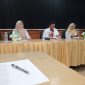 Perwakilan GMSB saat melakukan audiensi dengan DPMD Kabupaten Sampang guna mempertanyakan transparansi administrasi dan realisasi dana ketahanan pangan yang dikelola BUMDes, Rabu (3/6/2026).