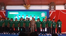 Pengurus Pimpinan Cabang (PC) GP Ansor Kabupaten Sampang Masa Khidmat 2026–2030 resmi dilantik di Pendopo Trunojoyo, Sabtu (27/6/2026). Bupati Sampang H. Slamet Junaidi mengajak kader Ansor menjadi pelopor kemajuan daerah, penjaga persatuan bangsa, serta garda terdepan dalam membina generasi muda yang religius, moderat, dan berwawasan kebangsaan.