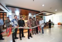 Peresmian kafe di lantai satu Gedung Rektorat Universitas Trunojoyo Madura (UTM) sebagai ruang hilirisasi riset, inovasi, sekaligus wadah pengembangan jiwa entrepreneur mahasiswa.