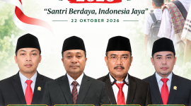 Pimpinan dan Anggota DPRD Kabupaten Bangkalan mengucapkan Selamat Hari Santri Nasional 2026. Mengusung tema “Santri Berdaya, Indonesia Jaya”, semoga semangat dan perjuangan para santri terus menjadi cahaya bagi lahirnya generasi yang berilmu, berakhlak mulia, serta membawa kemajuan bagi bangsa dan daerah.